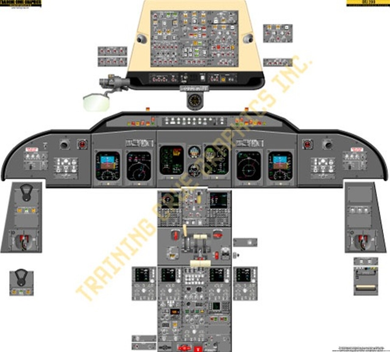 crj 200 cockpit diagram